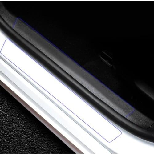 Car Sticker Door Transparent Film Sill Plate For Audi Q3 Q5 Sline A3 A5 A6 C5 A4 B6 B7 B8 TT 80 S6 C6
