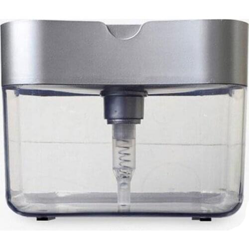 Soap Dispenser Pump With Sponge Manual Press Cleaning Liquid Dispenser Container Manual Press Soap Organizer Kitchen Tool