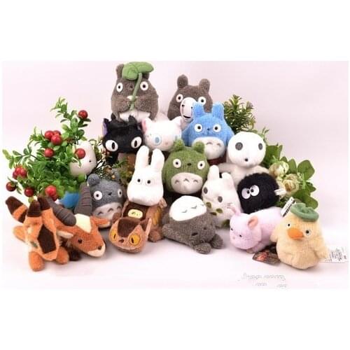 New Ghibli Miyazaki Hayao Authentic Totoro Princess Mononoke Kikis Delivery Service Spirited Away Fox Plush Gift Collectable