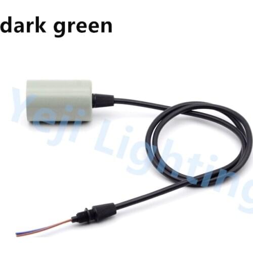 New design dark green E27 Edison retro colorful lamp holder with cable wire grip ceiling rose chandelier lighting accessories