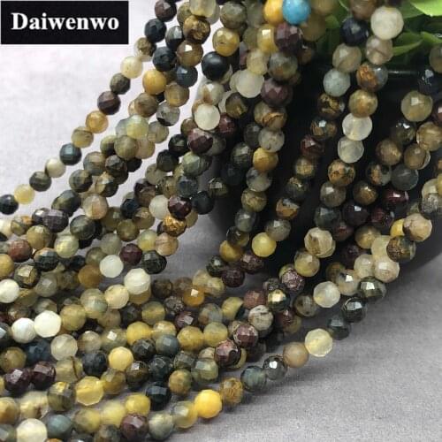 Pietersite Small Bead Natural Peter Stone Faceted Cut Shining