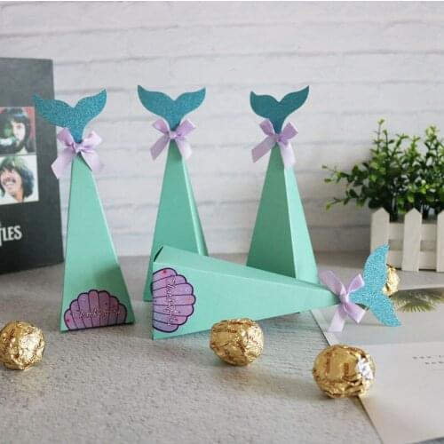 Gift Candy Boxes Mermaid Birthday Party Decor Kids Birthday Party Supplies 1 year Birthday Decor