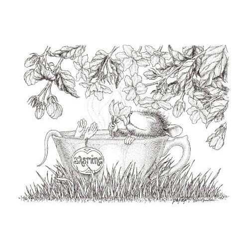 Mouse Transparent Clear Silicone Stamp/Seal for DIY scrapbooking/photo album Decorative clear stamp B0087