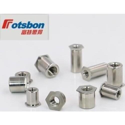 SO-8632-34/32/30/28/26/24/22/20/18/16/14/12/10/8/6/4 Thru-Hole Threaded Self-Clinching Standoffs ,,Carbon Steel,Zinc Plating