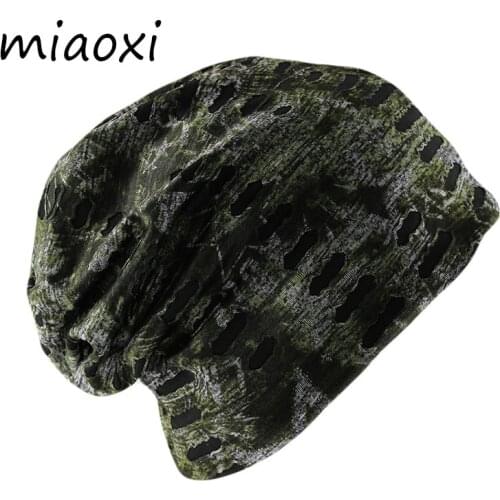 Miaoxi New Fashion Men Adult Beanie Skullies Hip Hop Autumn Warm Hat Caps Unisex Hip Hop Casual Male Gorros Bonnet TM-009