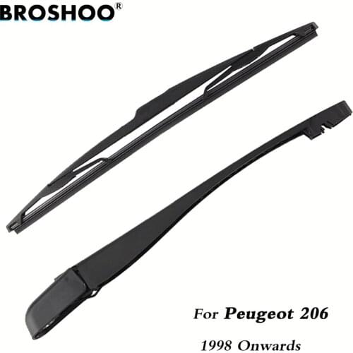 BROSHOO Car Rear Wiper Blade Blades Back Windscreen Wiper Arm For Peugeot 206 Hatchback (1998 Onwards) 355mm Auto Styling