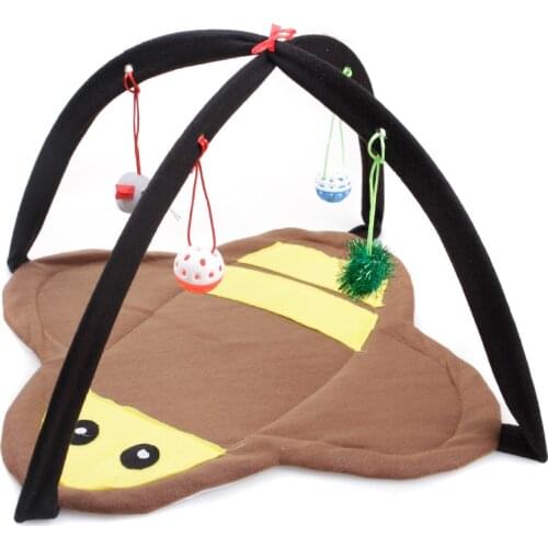 Foldable Kitten Tents Cat Toys Portable Cat Tent Funny Pet Toys Mobile Activity Pets Play Bed Toys Cat Play Mat Blanket House
