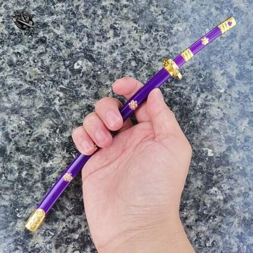 Straw Hat Pirate Swordman Roronoa Zoro Weapon 21 Great Grade Enma Kozuki Oden Katana Mini Metal Model Anime Toy Gift