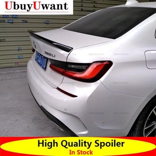Performance Style Carbon Fiber Rear Trunk Spoiler For BMW New 3 Series 320i 330i 335i 340i 2019 2020 2021 Year G20 Spoiler Wing