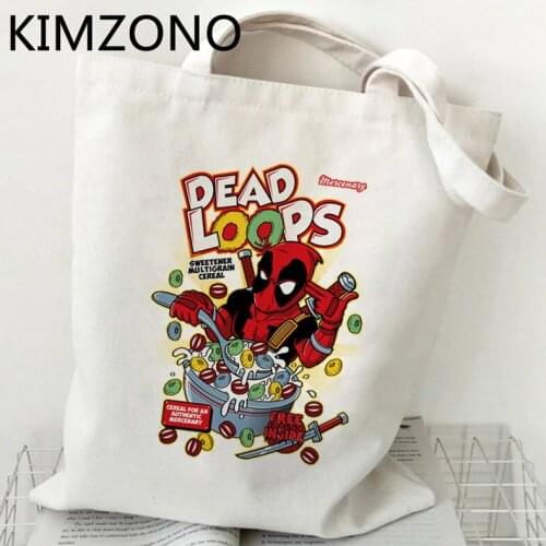 Deadpool shopping bag bolsas de tela handbag shopper recycle bag bag ecobag bolsas reutilizables boodschappentas jute custom