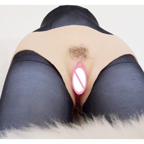 Shemale Experience Artifact Silicone Vagina Transformation Panties Vagina/Anus Double Channel Penetrable Crossdresser Panty