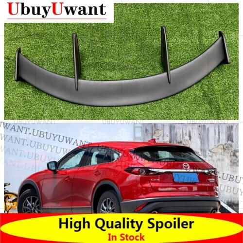 UbuyUwantFor Mazda CX-4 HATCHBACK 2015 - 2020 Car Tail Wing Decoration Carbon Fiber / FRP Rear Trunk Spoiler Car Styling
