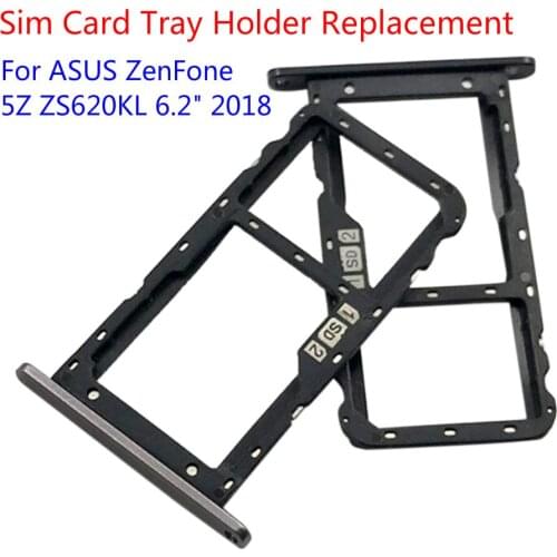 1pcs Sim Card Tray Holder Replacement For ASUS ZenFone 5Z ZS620KL 6.2" 2018
