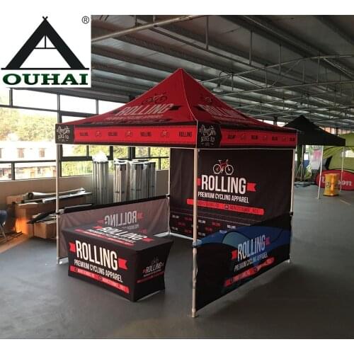 3 x 3M Pop Up Tent Folding Gazeb Event Marquee with Hexagonal 40X40X2.0MM Aluminum Frame Equipped with 6FT Table Cloth