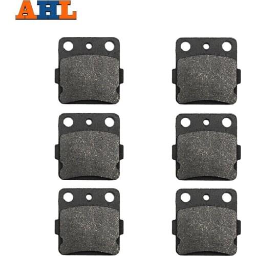 AHL 3 Pairs Motorcycle Brake Pads for HONDA ATV ATV 200X 250 RTRX 250 X TRX 300 400 EX Fourtrax TRX 400 EX Sportrax Pads