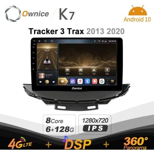 Android 10.0 6G+128G 720P K7 Car autoradio Multimedia for Chevrolet Tracker 3 Trax 2013 2020 radio system unit 360 4G LTE