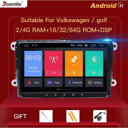1 Din Android 11 Car Radio GPS Navigation For VW Passat B6 amarok volkswagen Skoda Octavia 2 superbseat leon golf 5 6 Multimedia