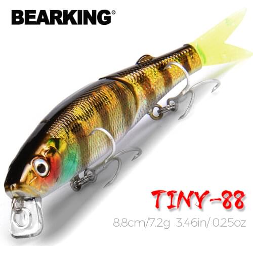 Retail 2016 good fishing lures minnow,quality professional baits 8.8cm/7.2g,bearking hot model crankbaits penceil bait popper