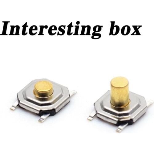 Free shipping switch 4*4 copper square series high temperature resistant 4 foot copper head button 4*4*1.5DIY handmade accessori