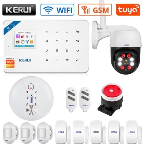 Home Security Alarm Host APP Remote Control KERUI W18 WIFI Wireless GSM Alarm System Eas Kit Home Security Alarm Host With Siren