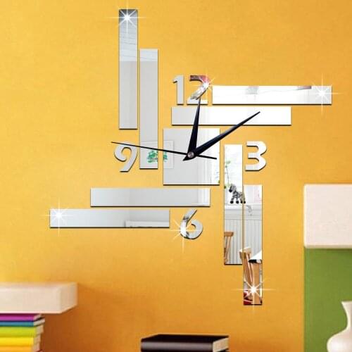 GZ024 Creative 3D Acrylic Study Bedroom Living Room Wall Clock