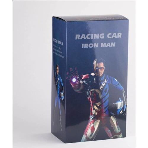 HC Toys Marvel Avengers Tony Stark Ironman with Racing Car Frabic Cloth 32cm articulated Joints Moveable Action Figure Toys