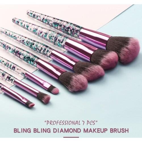 Transparent Makeup Brushes Tool Set Transparent Cosmetic Powder Eye Shadow Foundation Blush Blending Beauty Make Up Brush