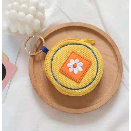 Wallets Short Cherry Embroidery Fashion Wallets New Student Simple Fashion Affordable Simple Economic Zipper Zero Wallets