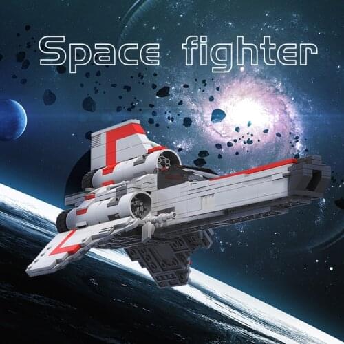 MOC For Star of Space Wars Series Aviation FortresssGalactica Colonial Viper MKII Building Blocks Idea DIY Assemble Bricks Gifts