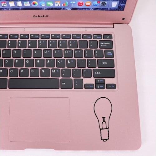 Cartoon Light Bulb Laptop stickers Removable Stickers Laptop Pvc Vinyl Decal Laptop Skin Sticker
