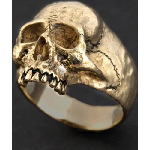Punk Stainless Steel Skull Rings For Men Accessories Statement Jewelry Gothic Biker Fashion Men Rings