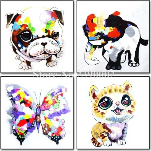 5D DIY Diamond Painting Colorful Animals Full Diamond Mosaic Embroidery Butterfly Cat Elephant Cross Stitch Kits Christmas Gift