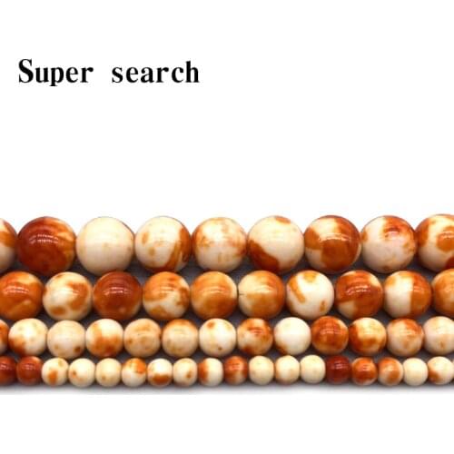 Natural White Yellow Colorful rain stones Round Loose Beads 16" Strand 4 6 8 10MM Pick Size For Jewelry diy Bracelet Woman