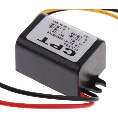 12V to 3.3V/3A 10W DC Converters Step Down Adapter Car Power Supply Adaptor Module
