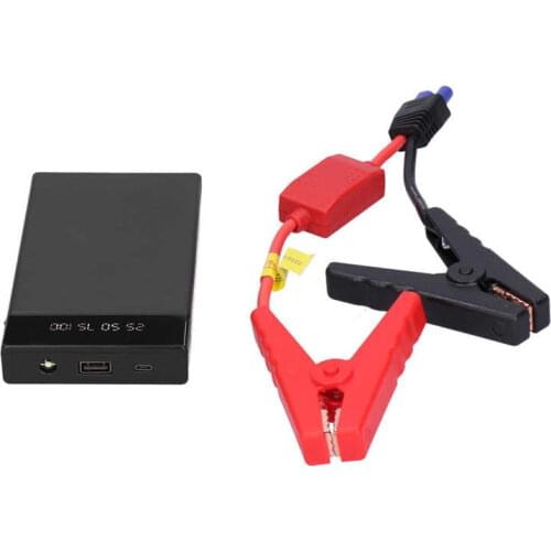 Battery connector battery cable 10000mAh Starter Emergency Start Power Supply with Digital Display for 12V Car Motorcycle