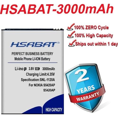 Top Brand 100% New 3000mAh S5420AP Battery for NOKIA in stock