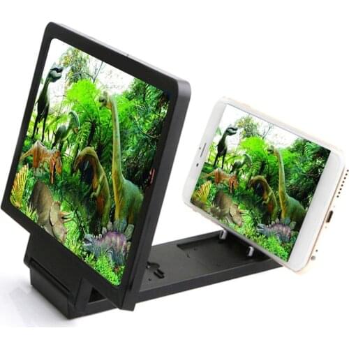 Screen Magnif 3D Movie Amplifier Phone Holder 3X Zoom Enlarged Phone Screen 3D Video Amplifier To See Films Magnifier