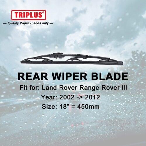 Rear Wiper Blade for Range Rover III (2002-2012) 1pc 18" 450mm, Range Rover 3 MK3 Rear Windscreen Wipers Land Rover