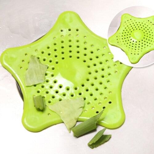 Star Model Silicone Anti Blocking Sink Drain Filter Bathtub Hair Stopper Catcher Trapper Strainer Bathroom Kitchen Accessories
