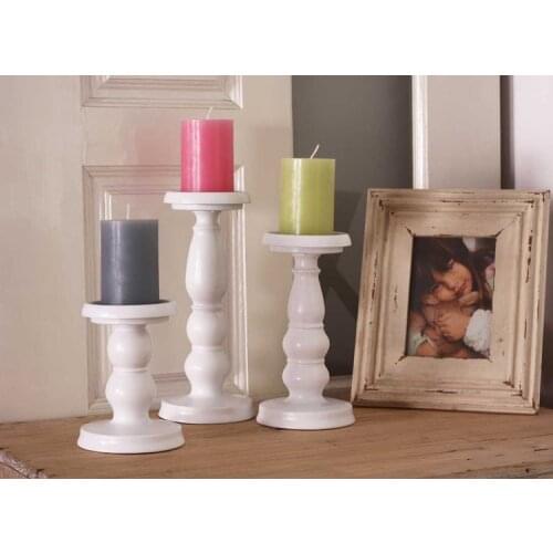 1PC White Metal Candelabra Centerpieces Wedding Decor Candlestick Christmas Novelty Stand Candelabros Wedding Candle Holders