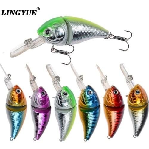 1pcs Hard Baits 8.5cm/14.8g Crank Fishing Lures 6 Different Colors Plastic Wobblers Fishing Tackle Crankbait Hooks Wholesale