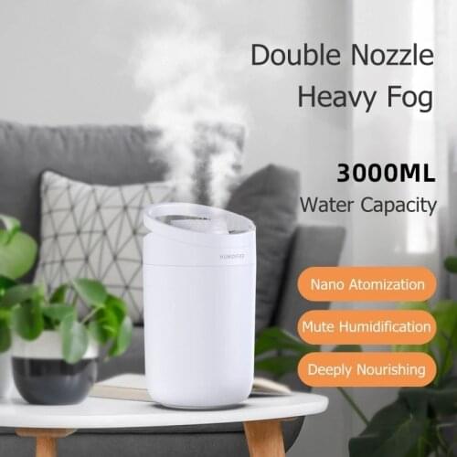 3L Large Capacity Air Humidifier Essential Oils Diffuser USB Ultrasonic Cool Mist Maker Mute Purification for Home Office