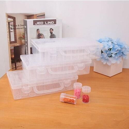40 Bottles Diamond Embroidery Accessories 5D Diamond Painting Cross Stitch CasesTool Storage Organizer