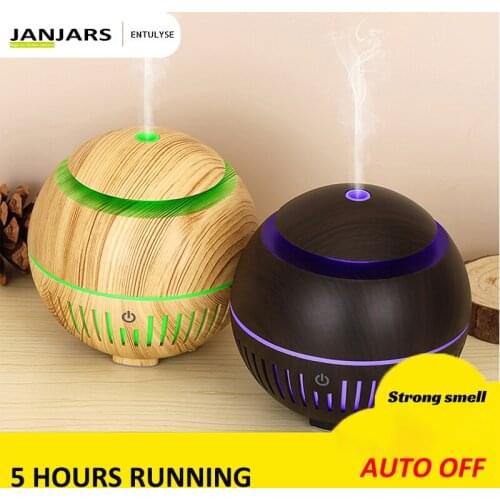 AUTO OFF USB Electric Aroma Air diffuser wood Ultrasonic air humidifier Essential oil Aromatherapy cool mist maker for home