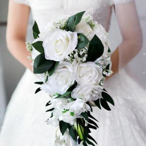 Wedding Bride Bouquet wedding flowers Hand Tied Flower Decoration Holiday chaise roses