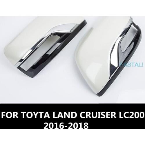 FOR TOYTA LAND CRUISER LC200 2016-2018 Car Rear-view Mirror Covers Shell Rearview Mirror Edge Guards Cover Auto Accessories