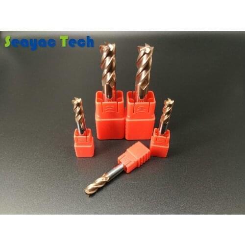 HRC55 Solid Carbide endmill AlTiSiN coated standard length 50mm , 60mm, 75mm end mill cutter/ milling cutters