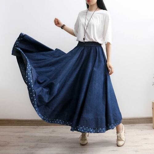 Makuluya Denim Skirts For Women