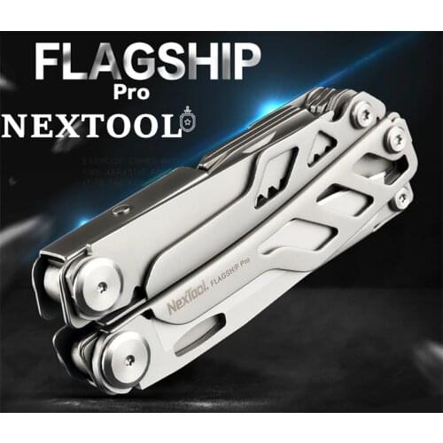 NEXTOOL Flagship Pro 16IN1 multi-function Folding Knife Bottle Opener Screwdriver / Pliers Stainless Steel Army Knives Hunt Camp