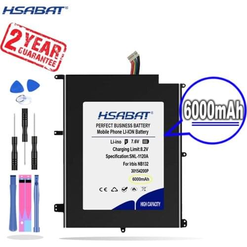 New Arrival [ HSABAT ] 6000mAh 30154200P Laptop Replacement Battery for Irbis NB133 NB131